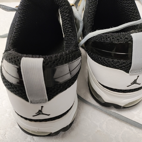 Rare Jordan Alpha Trunner Max Black White Metallic Gold Grey Men’s 8 Damaged - Picture 10 of 11